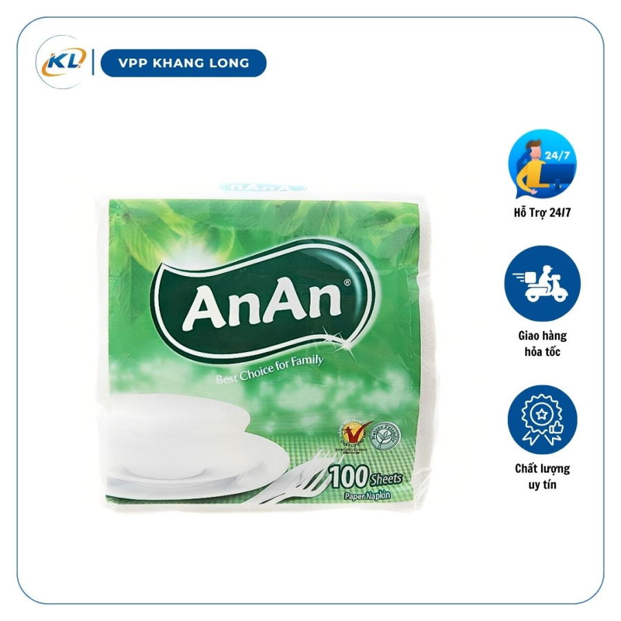 Khăn giáy ăn vuông An An